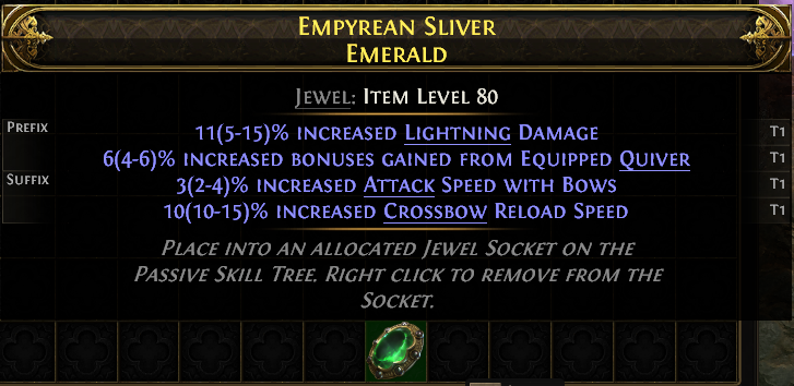 Empyrean Sliver Emerald#40605