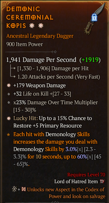 Demonic Ceremonial Kopis#522652