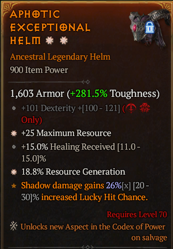 Aphotic Exceptional Helm#198322