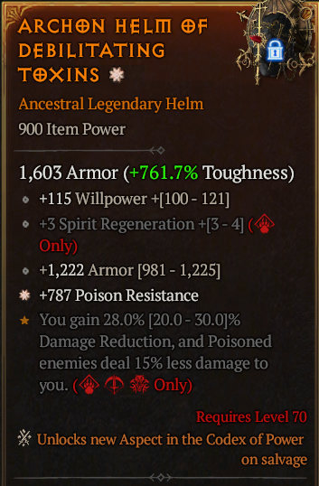 Archon Helm Of Debilitating Toxins#824850