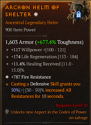 Archon Helm Of Shelter#455772