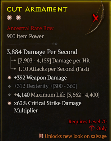Cut Armament#85027