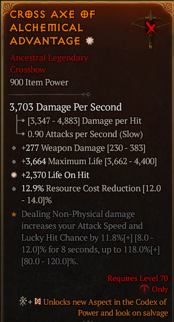 Cross Axe Of Alchemical Advantage#675862