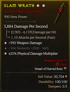 Slam Wrath#103082