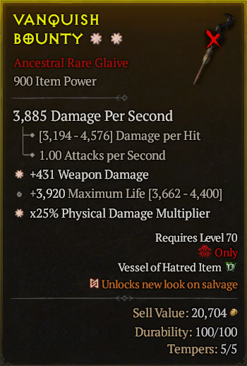 Vanquish Bounty#843063