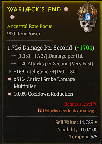 Warlock's End#855181