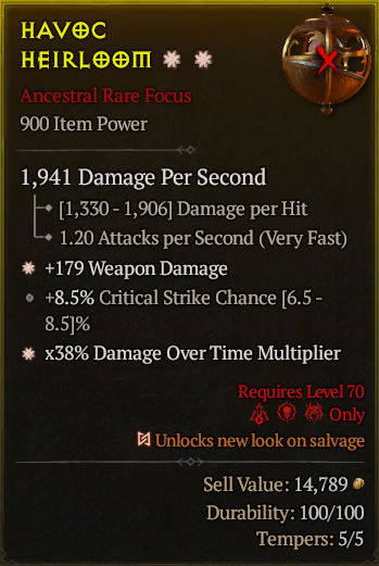 Havoc Heirloom#160107
