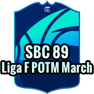 SBC 89 Liga F POTM March+100K Coins
