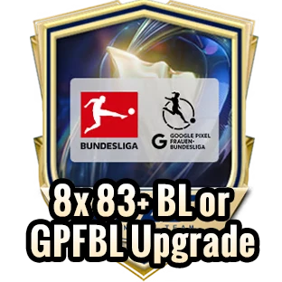 8x 83+ BL or GPFBL Upgrade+100K Coins