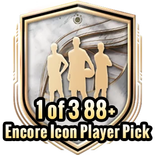 1 of 3 88+ Encore Icon Player Pick(Repeatable：3 )/2 Day